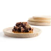 MADERA PLATO PULPO 22CM